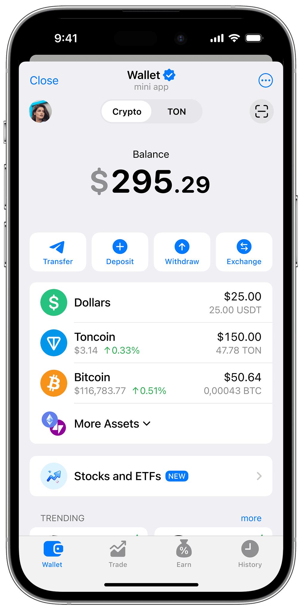 CRYPTO Wallet device