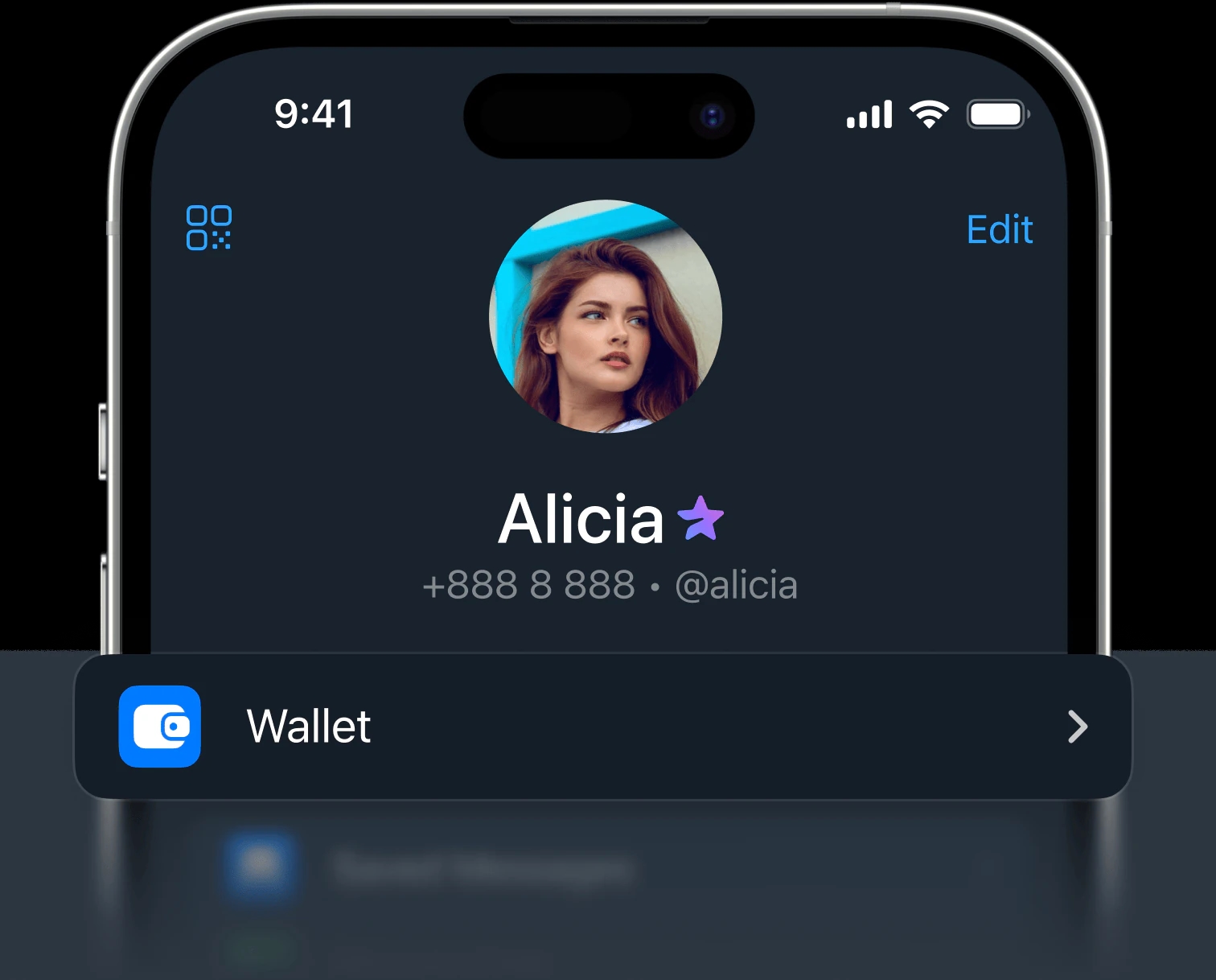 Say hello to Wallet in Telegram illustration