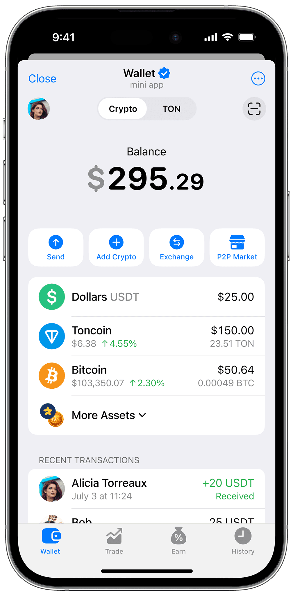 CRYPTO Wallet device